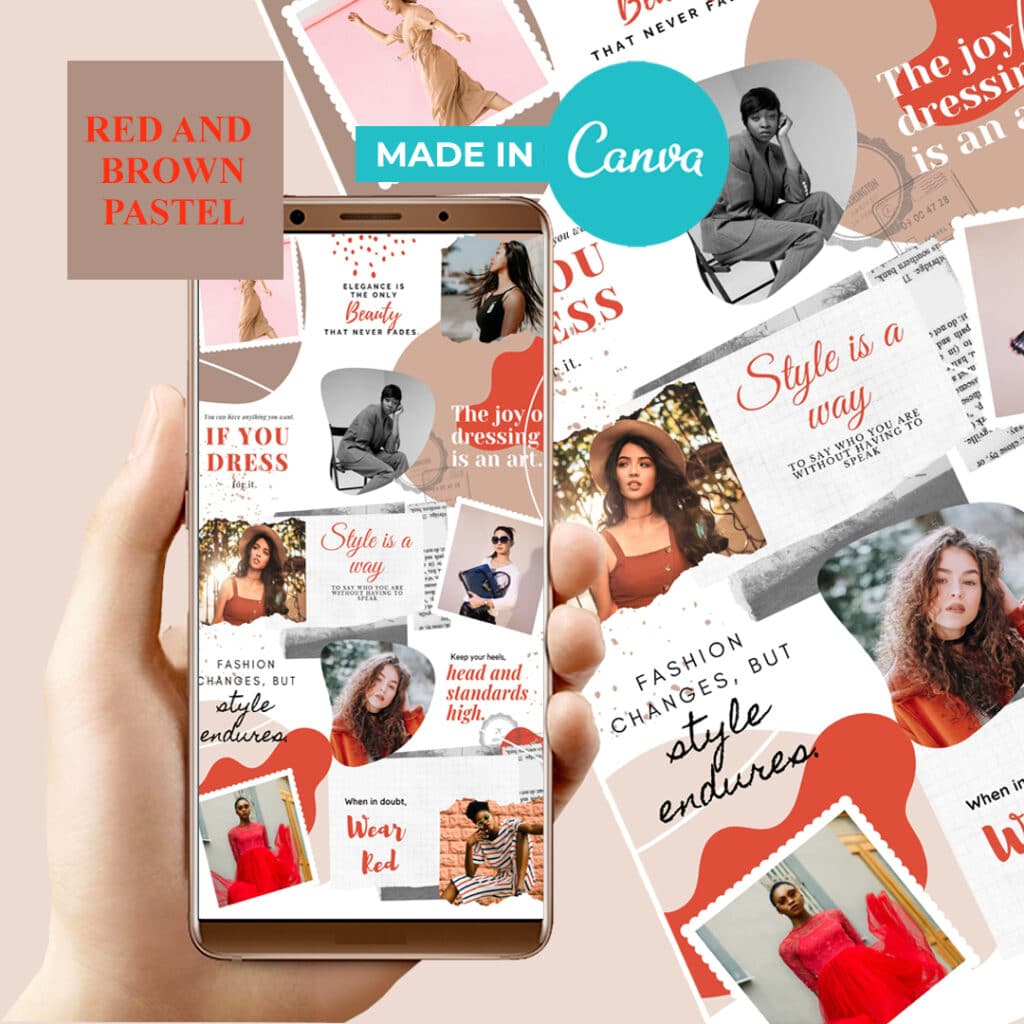 Instagram puzzle feed template for business