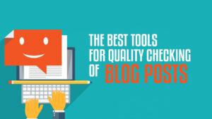 quality checking of blog posts