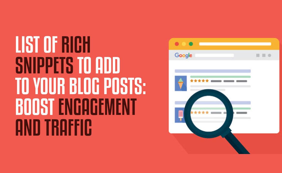rich snippets for blog posts
