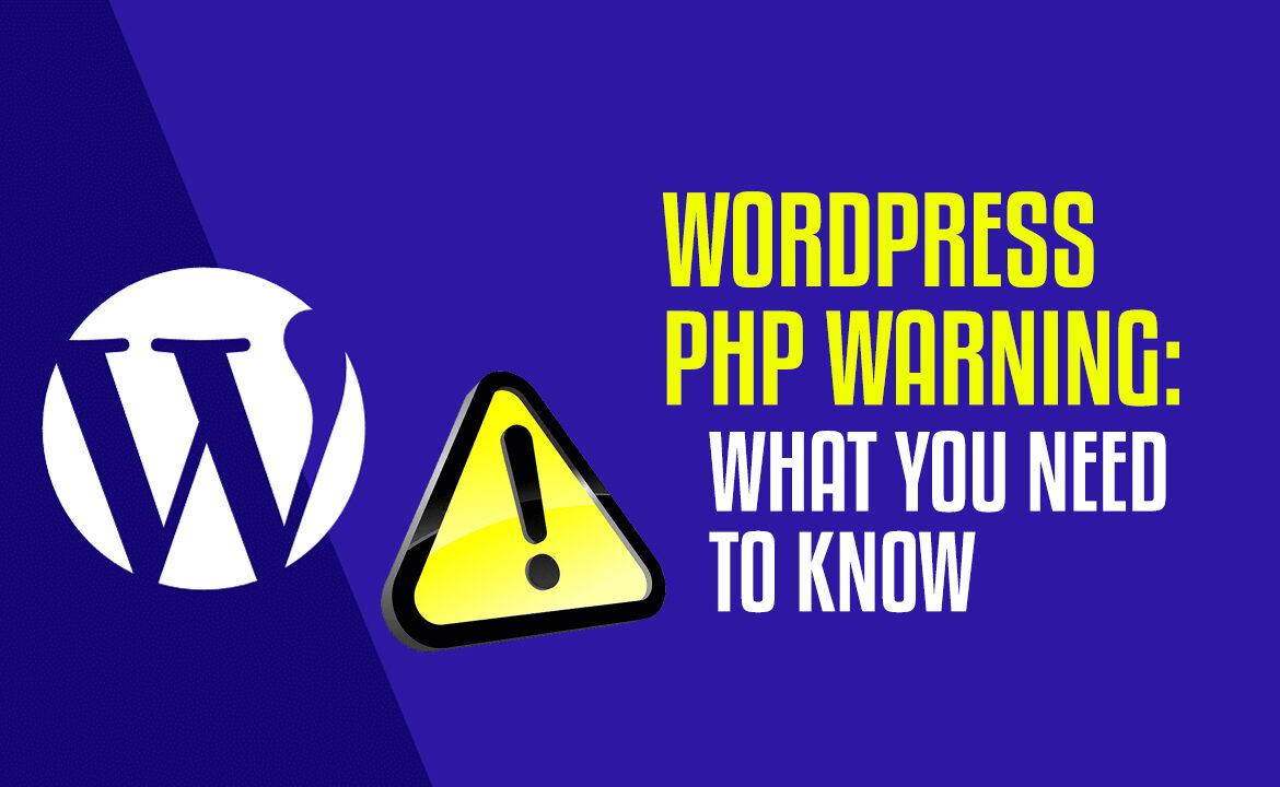 WordPress PHP warning