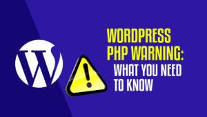 WordPress PHP warning